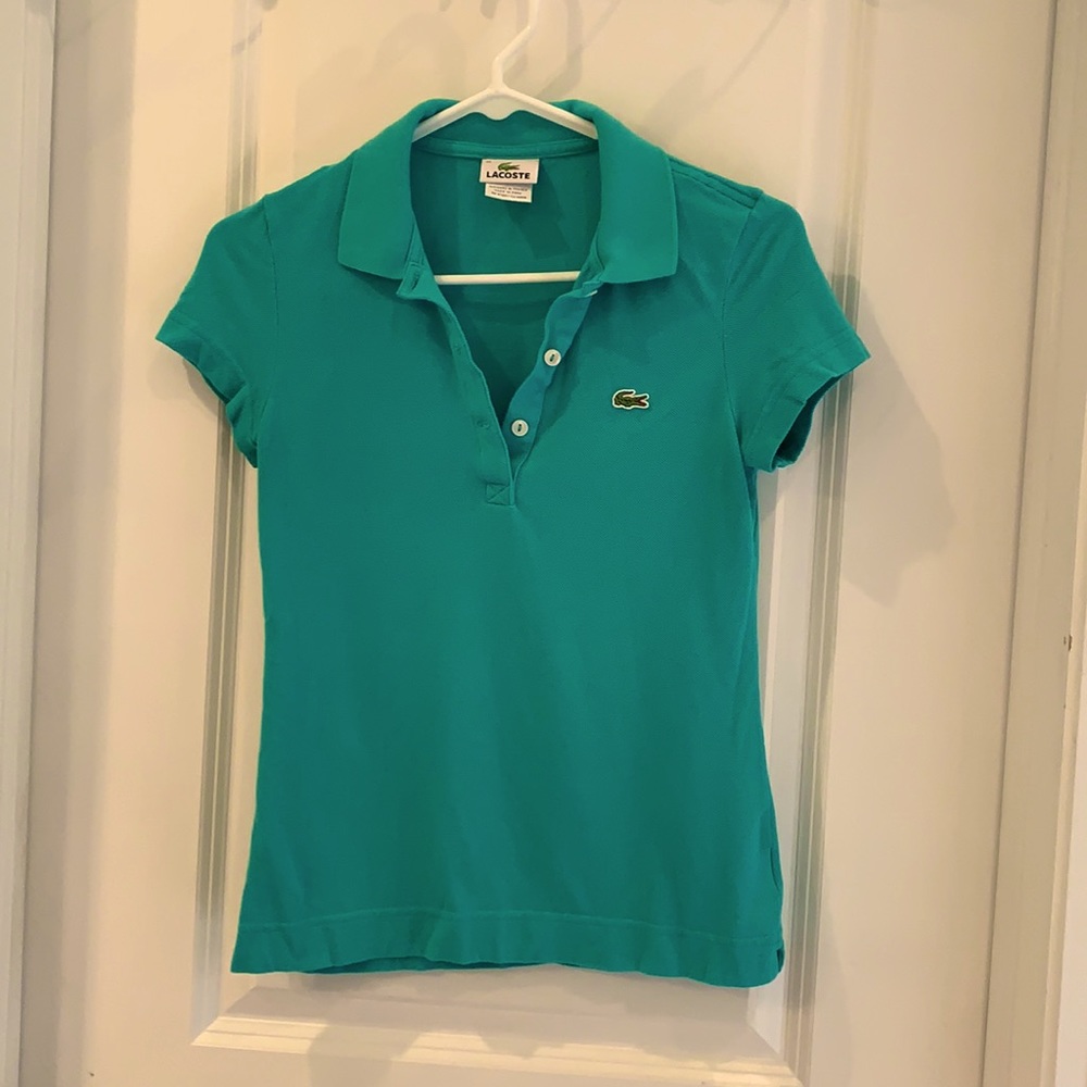Teal Polo Shirt - Lacoste - size 36